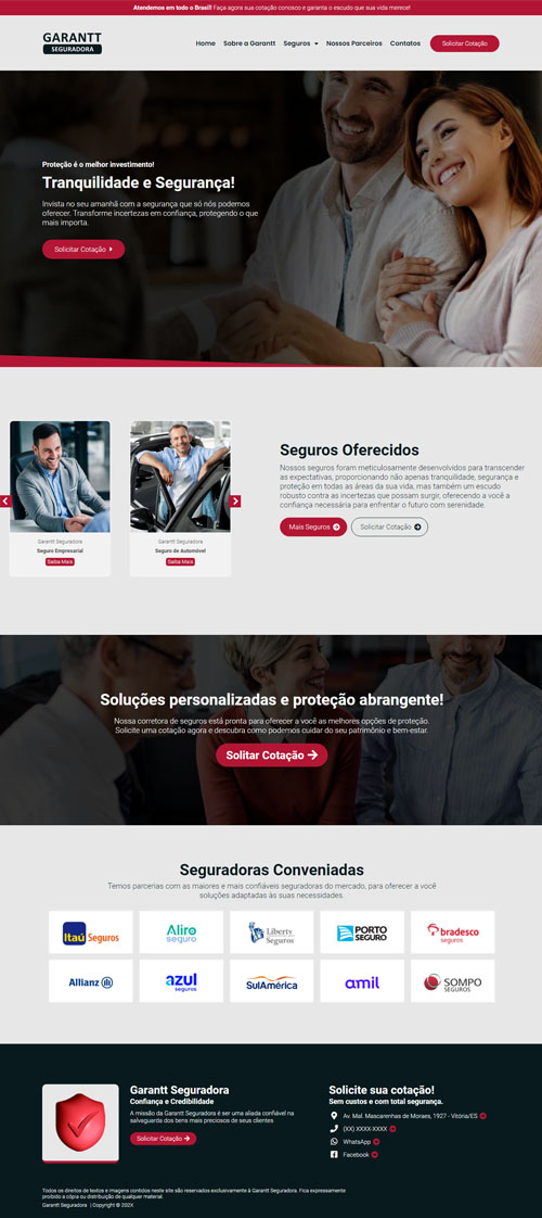 Página Inicial Completa